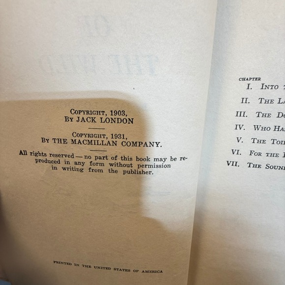 Jack London The Call of the Wild Companion Library Grosset & Dunlap Vintage 1931 - Picture 2 of 5
